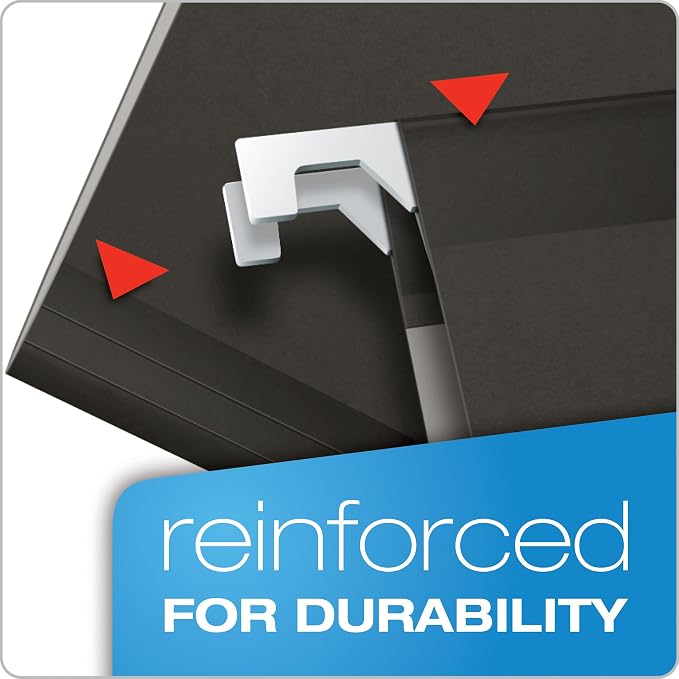 Pendaflex Recycled Hanging Folders, Black, Legal (Pack of 10) - Image 2