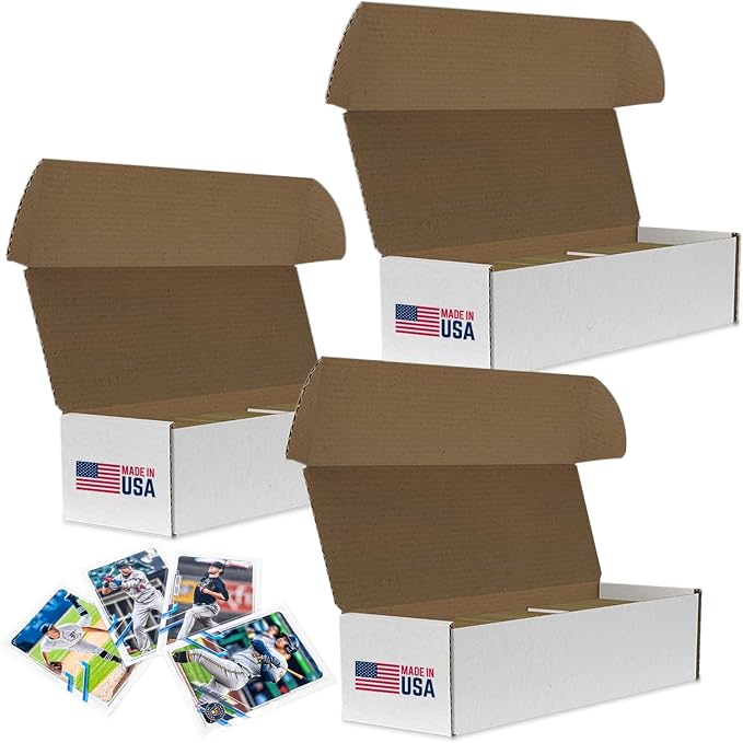Premium Trading Card Box Storage For Sports, Baseball, Football, Basketball, MTG & TCG Collector | Baseball Card Storage Boxes & Organizer For Magic Sorter Bulk. Sports Holder For Collection. by InvestedAlliance