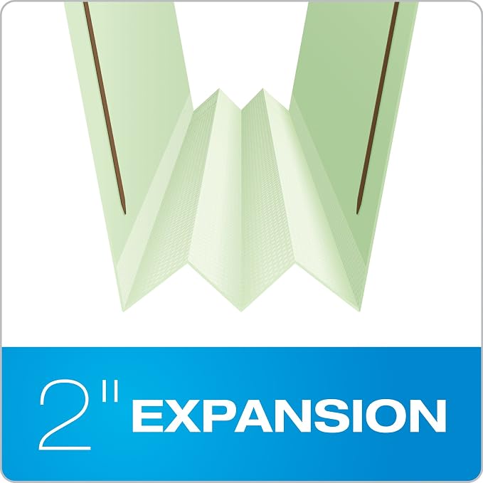 Pendaflex Pressboard Fastener Folders, Letter Size, Light Green, 2" Expansion, 1/3 Cut, 25/BX (17181) (Pack of 2) - Image 4
