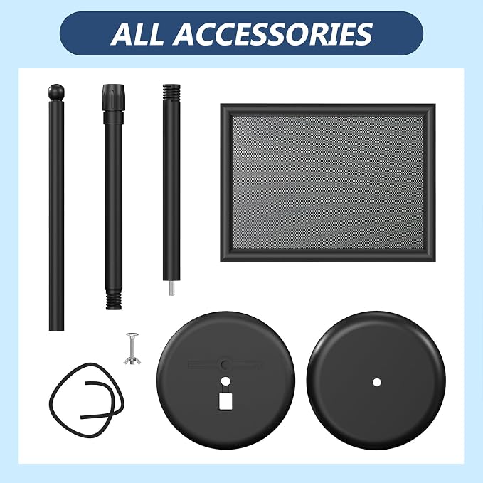 Relx Sign Holder Stand 11*17 inches - Adjustable Floor Standing Sign Holder - Signage Stand with Snap-Open Frame Display for Malls,Schools,Restaurants (black) - Image 9