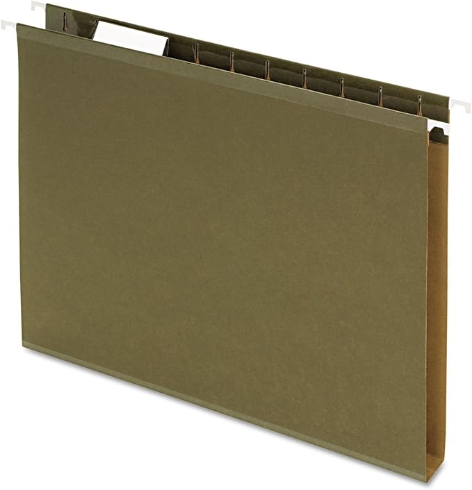 Pendaflex 04152X1 Reinforced 1" Extra Capacity Hanging Folders, Standard Green by TOPSProducts