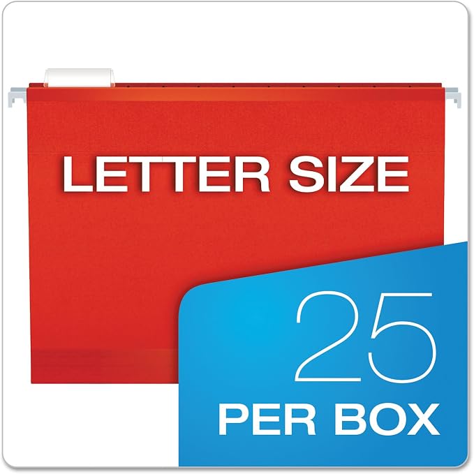 Hanging Folder, Reinforced, Bright Colors, 1/5 Tab, Letter, 25/Box (ESS415215AST) - Image 5