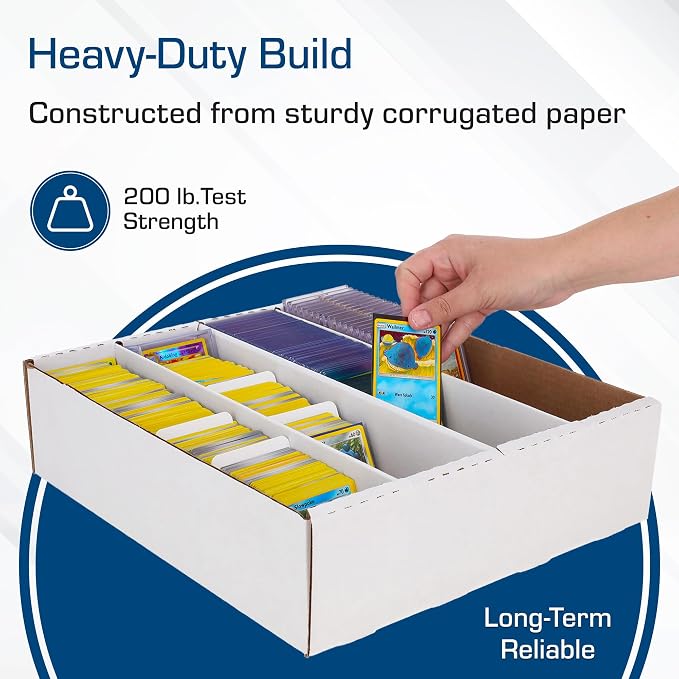 BCW Monster Box - 4ct Trading Card Storage Box | Holds 3200 Cards | Sports & TCG Card Organizer - Image 4