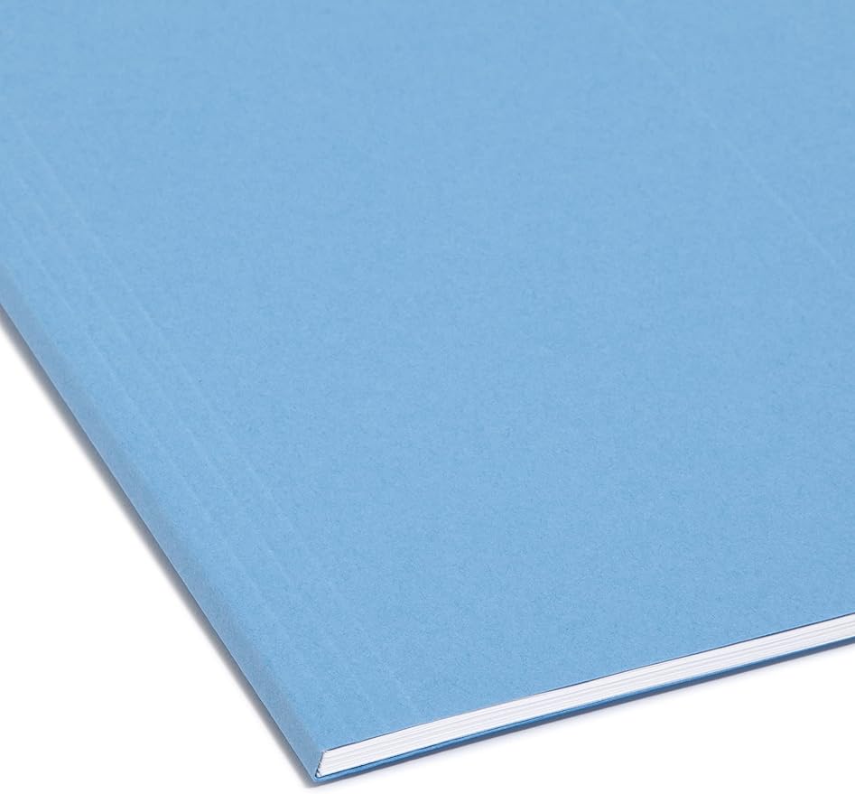 Smead Hanging File Folder with Tab, 1/5-Cut Adjustable Tab, Legal Size, Blue, 25 per Box (64160) - Image 5