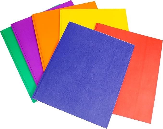 BAZIC Products Assorted Color Paper 2-Pocket Folder, 10-Set | two interior pockets, Holds 8.5 x 11 in sheets - Image 5