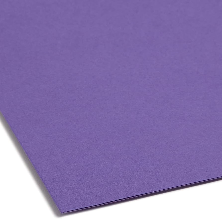 Smead Fastener File Folders, Reinforced 1/3-Cut Tabs, 2 Fasteners, Letter Size, Purple, 50 per Box (13040) - Image 4