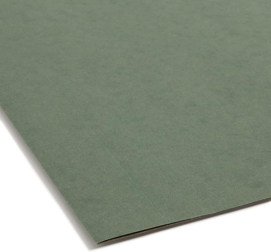 Smead Supplies Extra Capacity Hanging File Folders, 25 Reinforced Hang Folders, Heavy Duty 3 Inch Expansion, Designed for Bulky Files and Charts, Letter Size, Standard Green, 25 Pack (64279) - Image 6