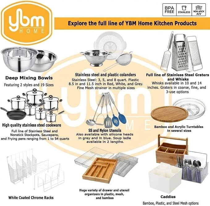 YBM Home Desk Mail Organizer for Office, 3-Slot Mesh Letter Sorter/Holder Organize Folders (6, Silver) - Image 4