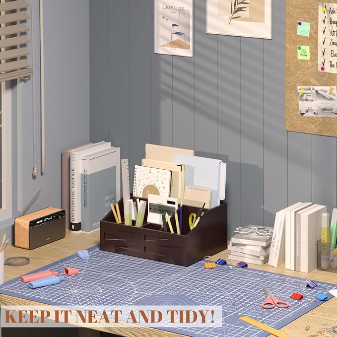 Large Mail Organizer Countertop,Farmhouse Desk and Kitchen Countertop Storage, Letter Sorter, Desk Mail Organizer and Bill Organizer, Desktop File and Paper Holder - Image 8