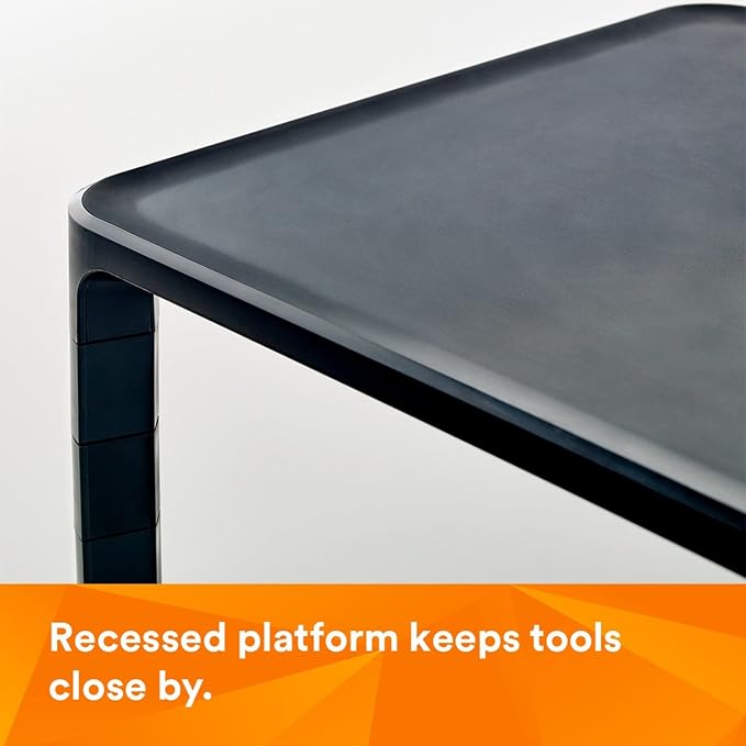 3M Adjustable Computer Monitor Stand, 16 in x 12 in x 13.6 in | Height Adjustable Monitor Riser For Desk, Office, Home With Underneath Storage Space, No Skid - Image 20
