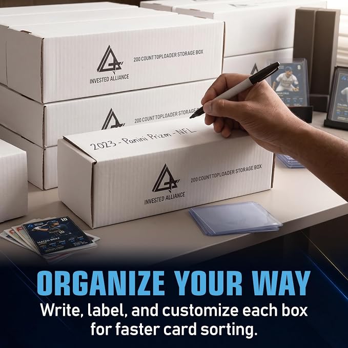 Premium Trading Card Box Storage For Sports, Baseball, Football, Basketball, MTG & TCG Collector | Baseball Card Storage Boxes & Organizer For Magic Sorter Bulk. Sports Holder For Collection. - Image 7
