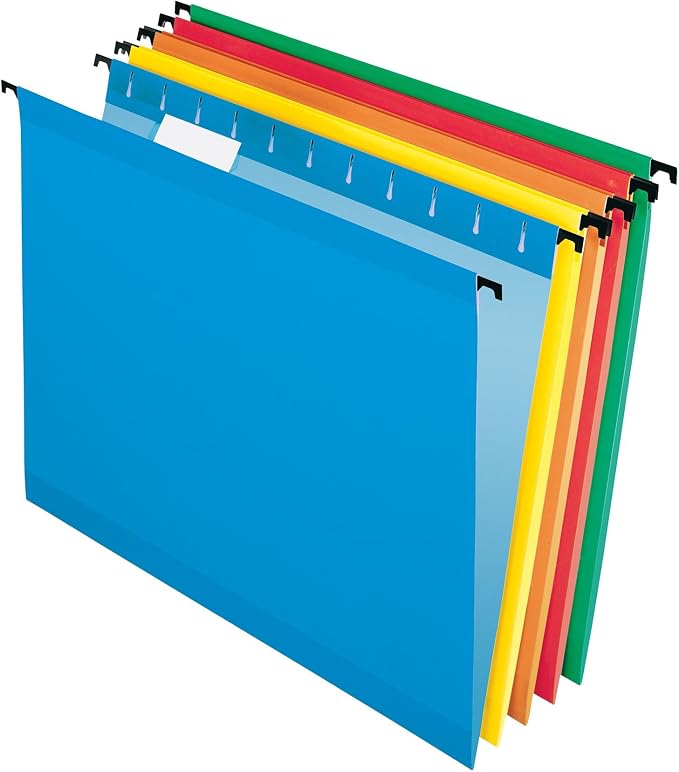 Pendaflex SureHook Hanging Folders and Two-Tone Color File Folders Bundle (20 Hanging Folders + 100 File Folders) - Image 2