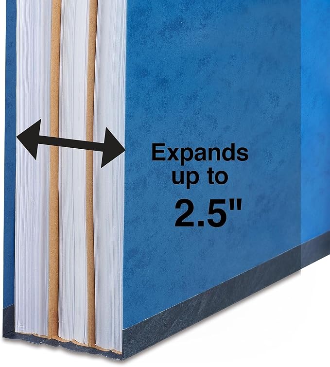 Staples Moisture‑Resistant Classification Folder, Letter Size, 2 Dividers, 2/5‑Cut Top Tab, Blue, Durable Construction, 10/Box - Image 6