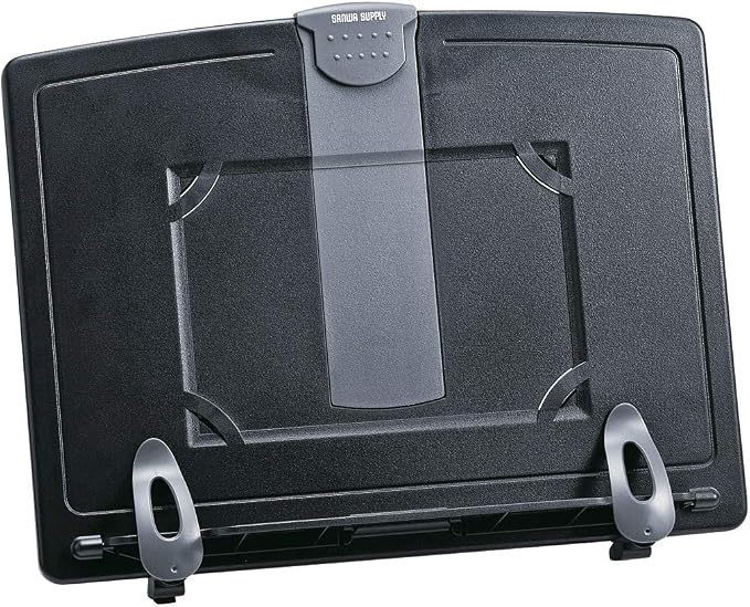 Sanwa Supply DH-317BK Book Stand Data Holder, 3 Adjustable Levels, Black by SANWA+SUPPLY