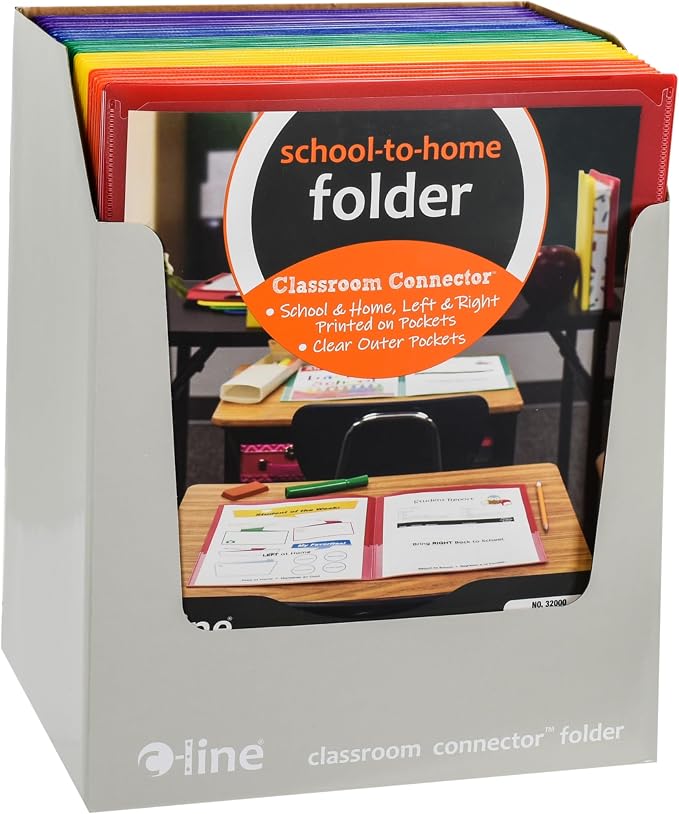 C-Line Classroom Connector School-to-Home Folders, Assorted Colors, 36 per Box (32000-36) - Image 4