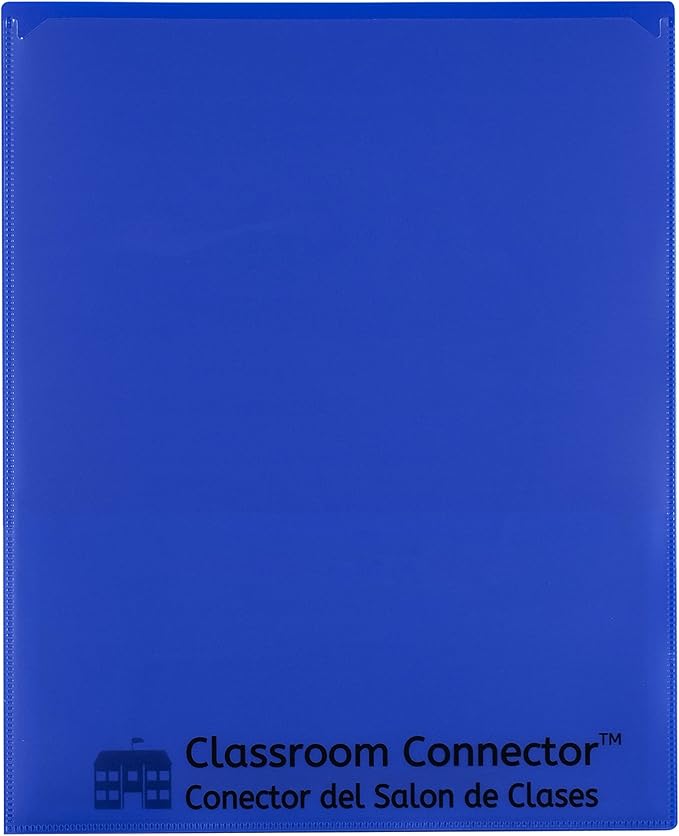C-Line Classroom Connector School-to-Home Folders, Blue, 10 per Box (32505) (Pack of 10) - Image 2