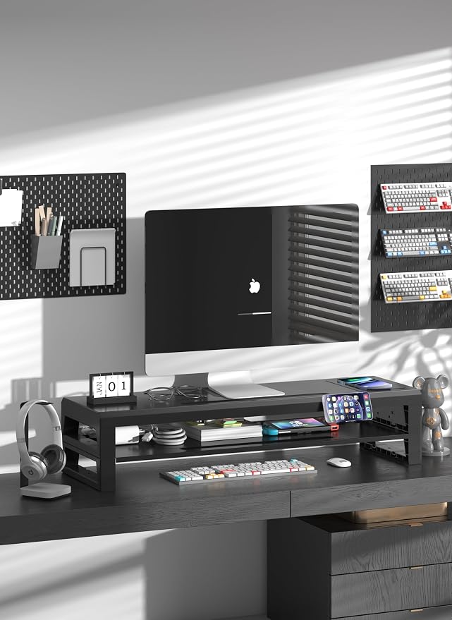Computer monitor stand (Wireless Charging, Two-layer 700mm) - Image 4