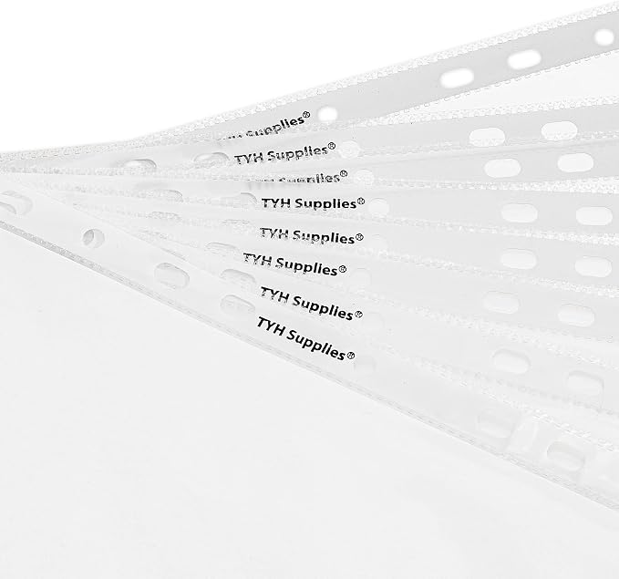 Heavy Duty Sheet Protectors 400 Pack for 3 Ring Binder, 8.5x11 Ultra Clear Glossy 11 Hole Punched Top Loading Plastic Page Protectors for School Office Supplies, Document Photo Storage - Image 5