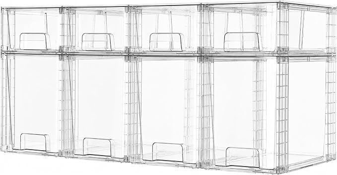 Vtopmart Clear Stackable Storage Drawers by Vtopmart