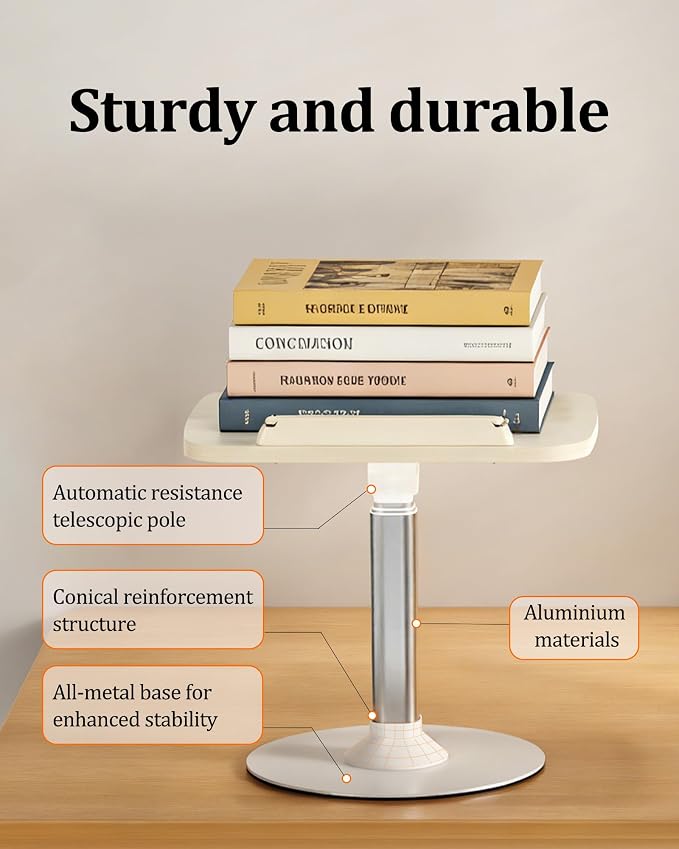 2-in-1 Kids Reading Stand for Books and Tablets, Adjustable Book Holder | Reading Stand for Kid Books,Kid-Friendly Ergonomic Book Holder for Toddlers,Laptop Riser Stand for Homeschool Floor Couch Bed - Image 8