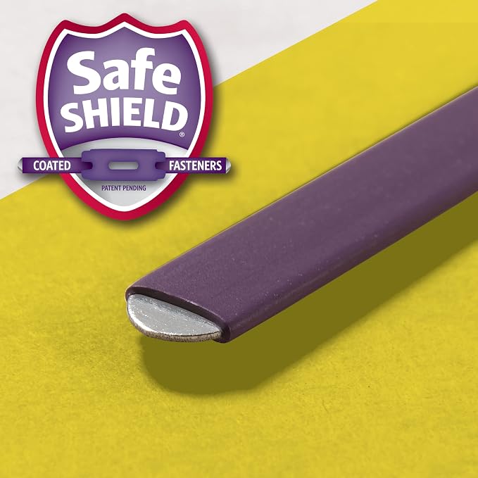 Smead Pressboard Classification File Folder with SafeSHIELD Fasteners, 2 Dividers, 2" Expansion, Letter Size, Yellow, 10 per Box (14034) - Image 7