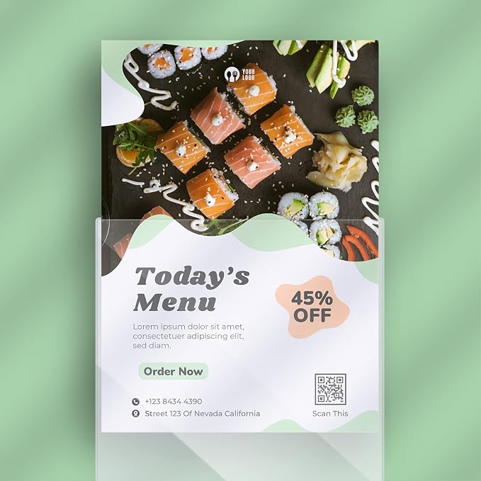 10 Pcs 11" x 17" Rigid Print Protectors, Heavy Duty Hard Plastic Sheet Page Protectors Crystal Menu Holder Clear Poster Sleeve Top Loading Frame for Magazine Photo Paper Poster Prints - Image 2