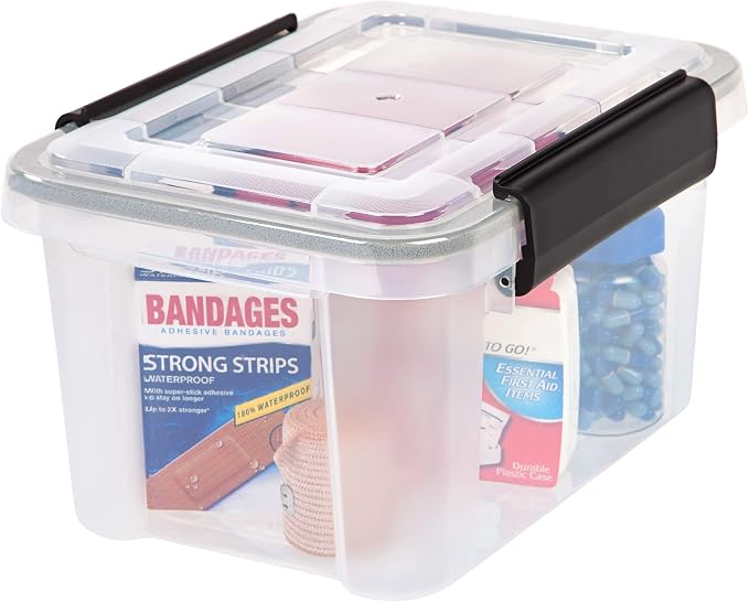 IRIS USA UCB-XS Quart WeatherPro Storage Box, 6.5 Qt - Single, Clear - Image 2