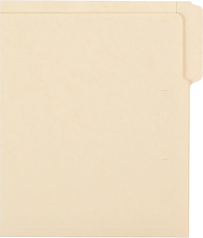 Smead End Tab File Folder, Shelf-Master Reinforced 1/3-Cut Tab, Letter Size, Manila, 100 per Box (24134) | Premium manila stock, double-thick reinforced tab, embossed labeling lines, for medical, dental, and office shelf filing - Image 2