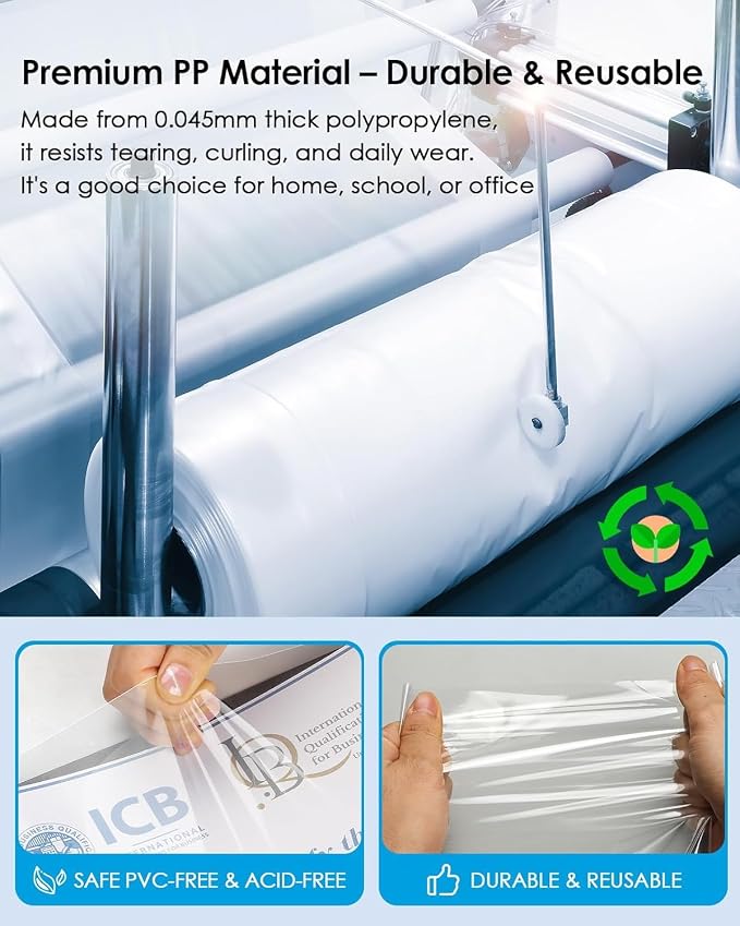 KTRIO Sheet Protectors 8.5 x 11, Page Protectors for 3 Ring Binder, 50 Pack | Crystal Clear, Top Loading, PVC-Free & Acid-Free Polypropylene, No Print Transfer, Protects Letter Size Documents - Image 4
