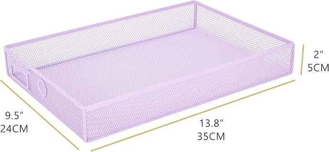 EXERZ Paper Sorter 3 Tier Drawers A4 / Multifunctional Desk Organiser/Letter Tray - Documents, Magazines, Notebooks and Letters - Light Purple | Desk Organiser Pull Out Trays Keep Files Letters Magazines Folders Notebooks Neatly Separated Easy To Reach - Image 3