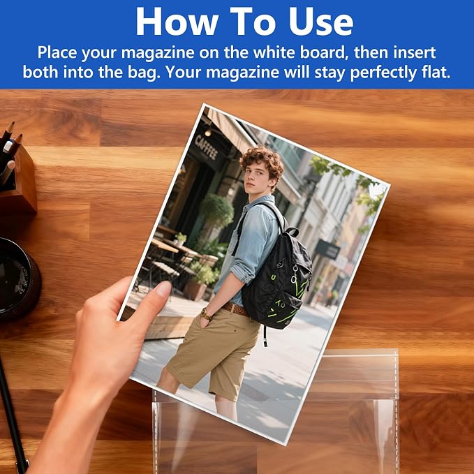 200 Pcs Acid-Free Backing Boards Only - Rigid Magazine & Comic Book Support Boards, for Replacement or Enhanced Protection (21x29cm) - Image 6