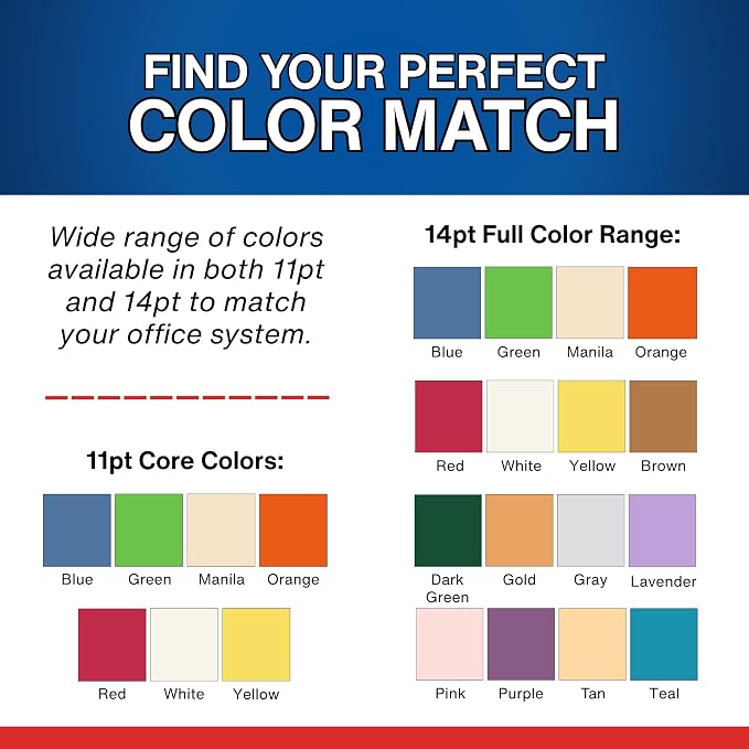 Yellow File Folders, USA Made, Doctor Stuff, Two 2" Bonded Fasteners, Durable 11pt, Reinforced End Tab File Folders with 2 Prongs, Colored Medical Charts and Patient Chart, Box of 50 - Image 6