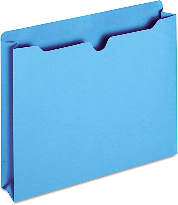 Globe-Weis/Pendaflex File Jackets, 2-Inch Expansion, Letter Size, Blue, 50 Jackets per Pack (B3043DTBLU) by TOPSProducts
