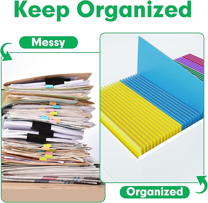 Two Pocket Folders, PANDRI 125 Pack 2 Pocket Folders, Letter Size Paper File Folder for School Office Home Business, Assorted 5 Colors - Image 4