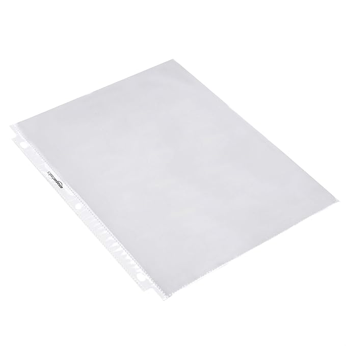 Amazon Basics Sheet Protectors for 3 Ring Binder, Top Loading, Clear Plastic Sleeves, Letter Size, 2000-Pack - Image 3