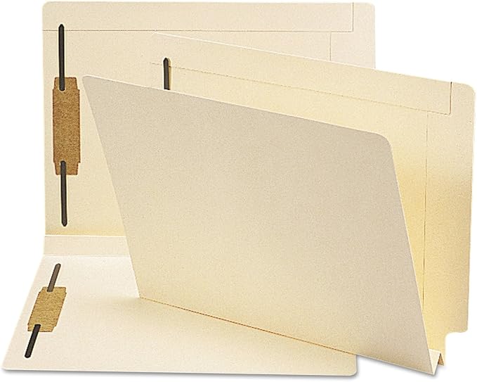 Smead Extra Capacity End Tab Fastener File Folder, Shelf-Master® Reinforced Straight-Cut Tab, 2 Fasteners, 1-1/2" Expansion, Letter Size, Manila, 50 per Box (34276) - Image 5