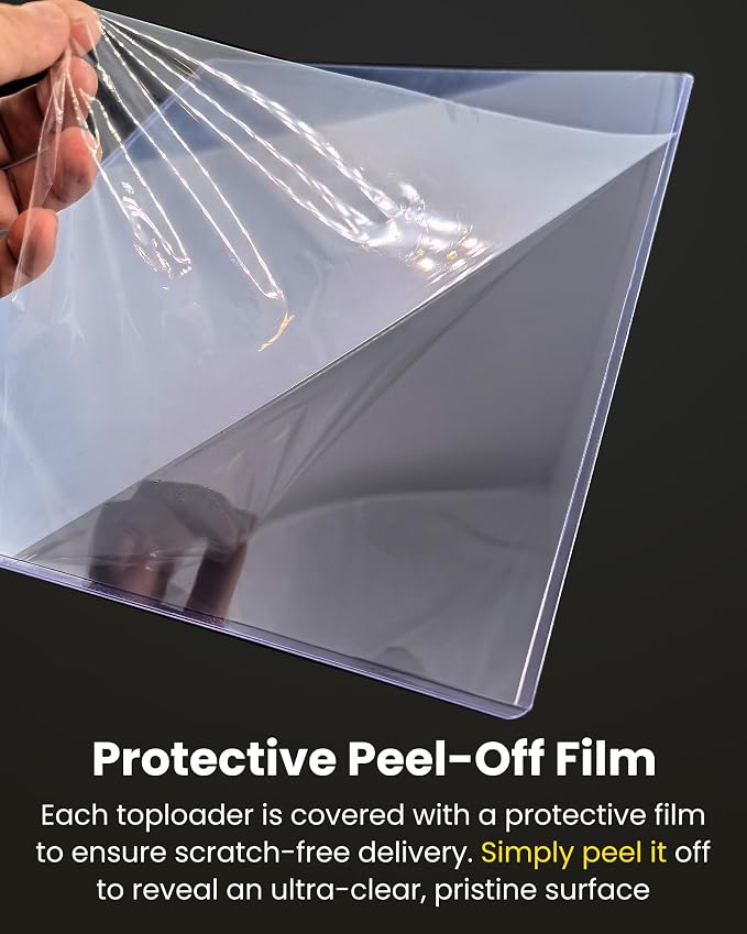 16x20 Toploader Poster Sleeves, 10 Pack Plastic Poster Sleeves 47PT | 15 Mil Rigid PVC Plastic Poster Protectors for Art Prints, Photos, Documents, Display & Storage, Blue Tint & Protective Film - Image 4