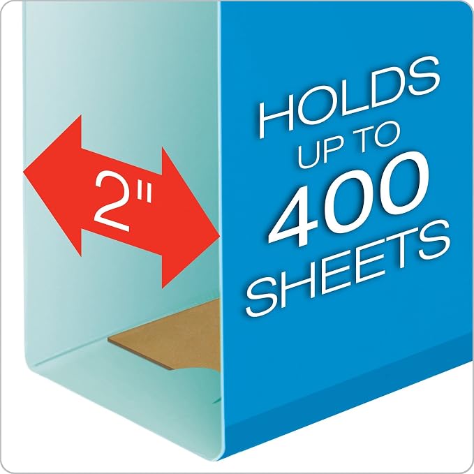 Pendaflex Extra Capacity Hanging File Folders (4152X2 ASST) and Pendaflex Two-Tone Color File Folders, Letter Size, Assorted Colors (03086), 36 Pack - Image 3
