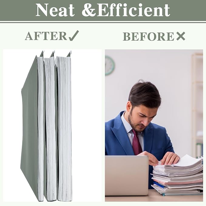 25 Pack 11×17 Expanding Hanging File Folders for Filing Cabinet 1/5 Cut Heavy Duty Hang Folders with Plastic Tabs & Label Cards Extra Large Hangers File Organizer for 11×17 Paper Engineering Document - Image 4