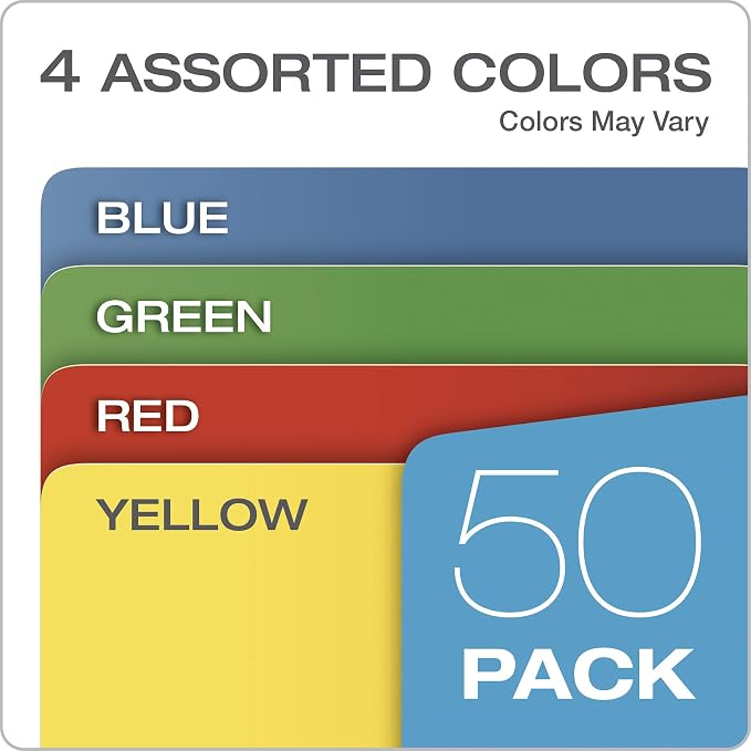 Pendaflex Expanding Color File Jackets 50pk Letter Size + Tyvek-Reinforced Expanding File Pockets 10pk Letter Size - Image 3