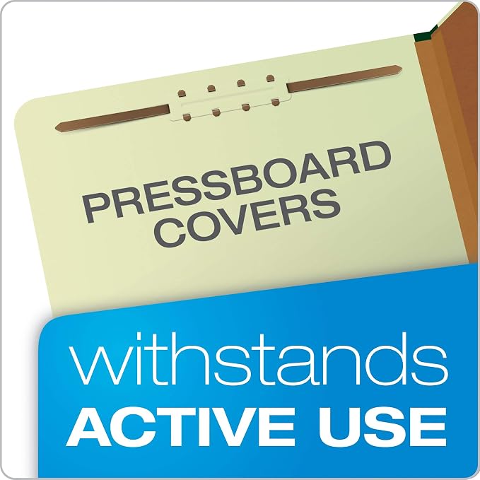 Pendaflex Classification Folders – 2 Dividers, Light Green, Letter, 10/BX (17173) - Image 6