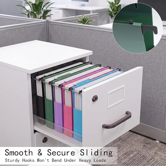 Hanging File Folders Letter Size, 2" Expanding Plastic Folders with Tabs | 18 Pack Heavy Duty Design, Extra Capacity Holds Up to 500 Sheets Each, for Office Files, Teacher Plans, and Home Documents - Image 4