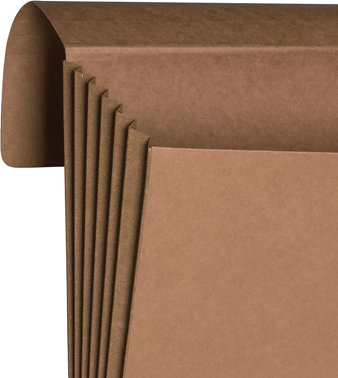 Smead Redrope Expanding File Wallet, Expanding File Organizer, Accordion Folder for Documents, Flap/Cord Closure, 5-1/4" Expansion, Tear-Resistant, Legal Size, 10 per Box (71111) - Image 7