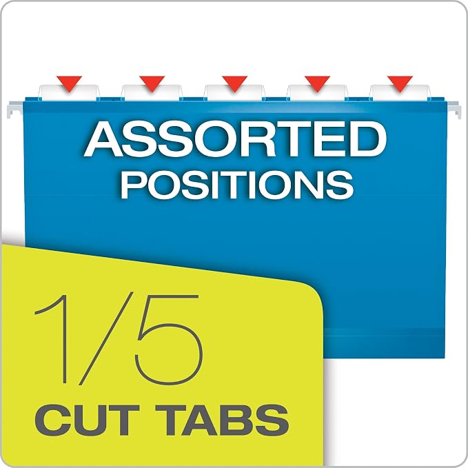 Pendaflex Hanging File Folders, Legal Size, Blue (PFX415315BLU) (Pack of 10) - Image 4