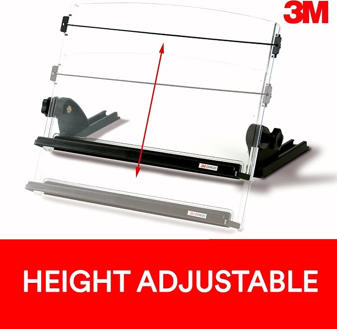 3M Desktop Document Holder 14 in x 12 in x 3 in | Desktop Document Holder For Desk And Typing, Adjudtable, Space Saving Design Holds Papers Vertical For Easy Viewing - Image 4