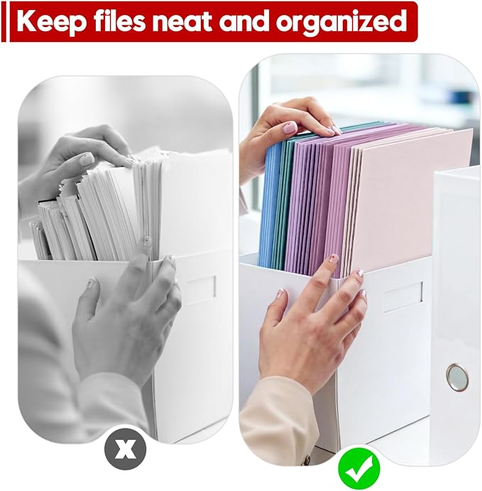 125 Pack Bulk Two Pocket Folders, Letter Size 8.5" x 11" Paper Folders with Business Card Slot, Assorted 5 Colors, Heavy Duty for Office, Law Firms, Accounting & Business Use - Image 5