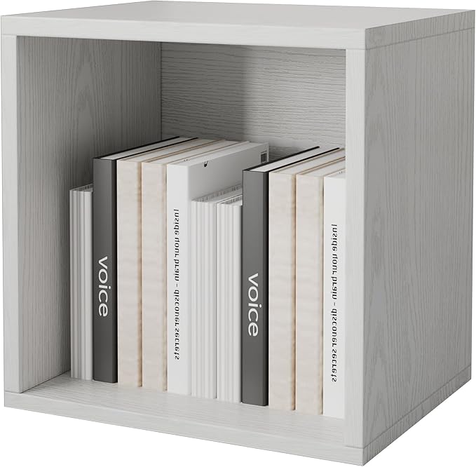 FUSUNBAO Magic DIY Cube Storage Organizer Stackable Cubes for Home Books Clothes Toy-Modular Cubby Storage System-Office Cubical-Bookcase Closet (French Oak,Drawer Cube) by FUSUNBAO