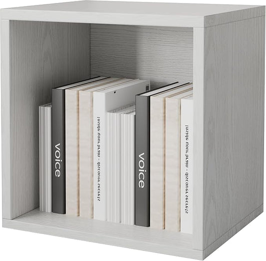 FUSUNBAO Magic DIY Cube Storage Organizer Stackable Cubes for Home Books Clothes Toy-Modular Cubby Storage System-Office Cubical-Bookcase Closet (French Oak,Drawer Cube) by FUSUNBAO