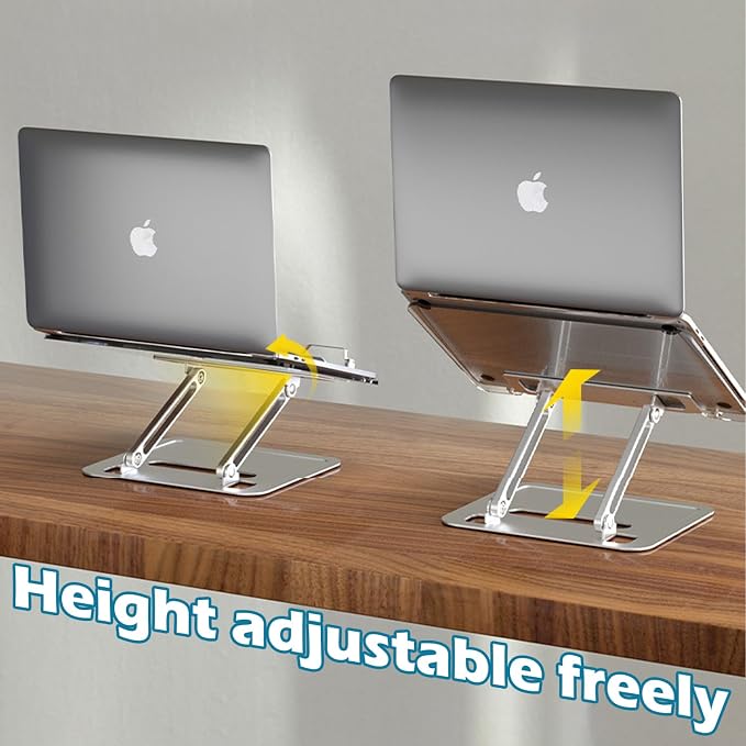 Acrylic Adjustable Book Stand, Reading Stand with Lift Design, High-Density Alloy Desktop Document Holder for Document Recipe, Cookbook, Music Book (Silver) - Image 3