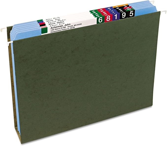 Smead File Folder, Reinforced Straight-Cut Tab, Letter Size, Blue, 100 per Box (12010) - Image 8